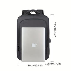 Men's Business Backpack 15.6 Inch Laptop Bag USB Charging