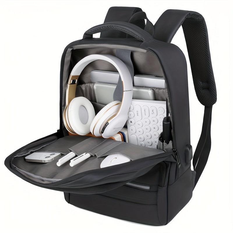 Men's Business Backpack 15.6 Inch Laptop Bag USB Charging