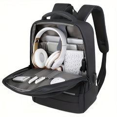 Men's Business Backpack 15.6 Inch Laptop Bag USB Charging