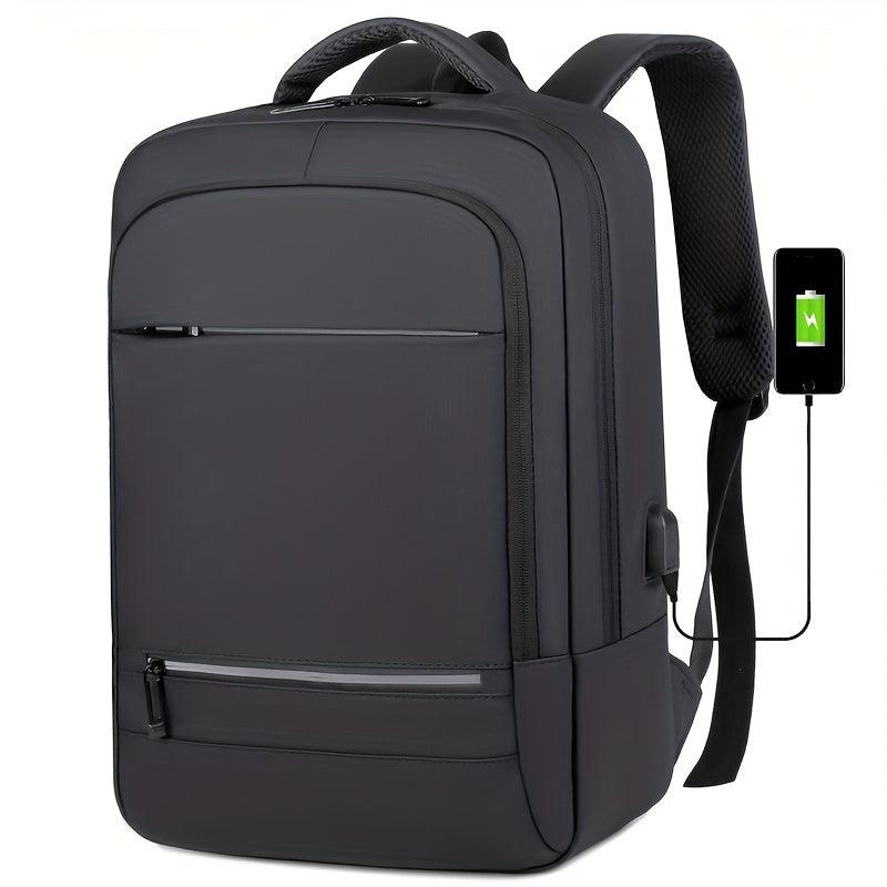Men's Business Backpack 15.6 Inch Laptop Bag USB Charging