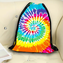 Rainbow Print Drawstring Backpack