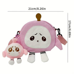 Egg Crossbody Bag Cartoon Canvas Shoulder Bag