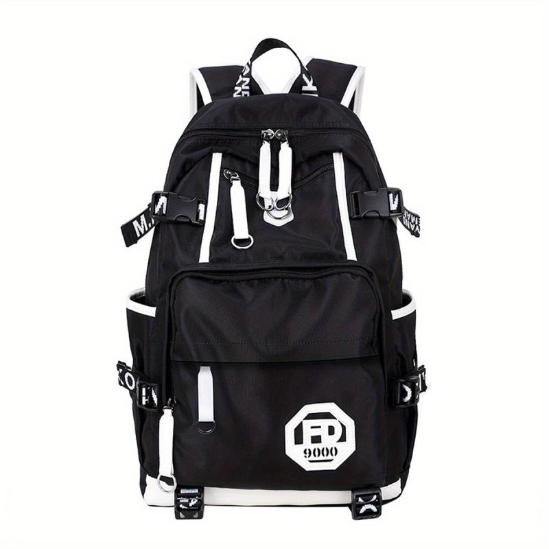 Teens Boys School Bag Nylon Large Capacity Backpack