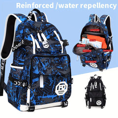 Teens Boys School Bag Nylon Large Capacity Backpack
