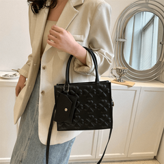 Flower Shoulder Bag Casual Versatile PU Leather Crossbody Bag