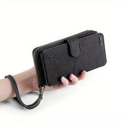 Large Capacity PU Leather Card Storage Bag & Organizer