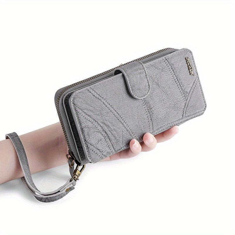 Large Capacity PU Leather Card Storage Bag & Organizer