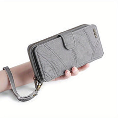 Large Capacity PU Leather Card Storage Bag & Organizer