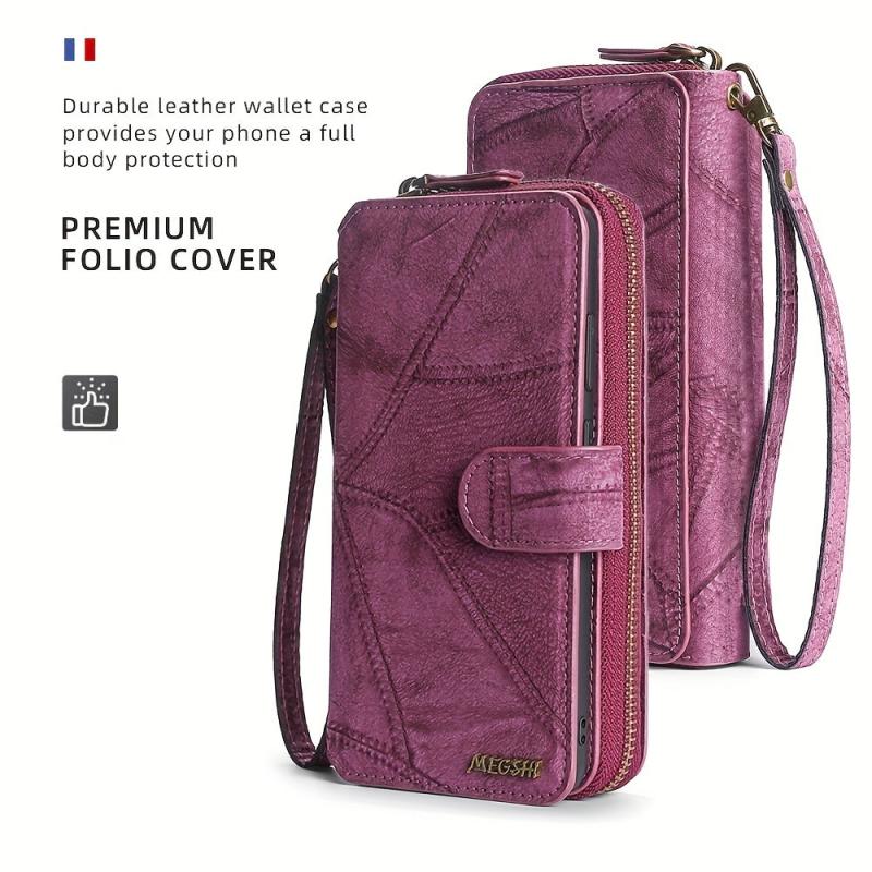 Large Capacity PU Leather Card Storage Bag & Organizer