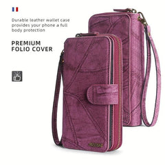 Large Capacity PU Leather Card Storage Bag & Organizer