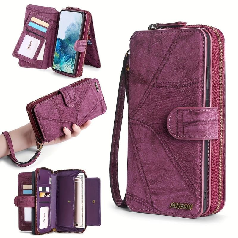 Large Capacity PU Leather Card Storage Bag & Organizer