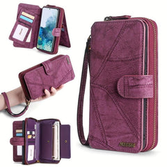 Large Capacity PU Leather Card Storage Bag & Organizer