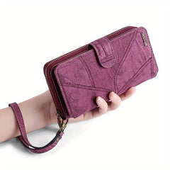 Large Capacity PU Leather Card Storage Bag & Organizer