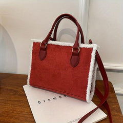 Vintage Square Crossbody Bag Solid Satchel All Match Handbag