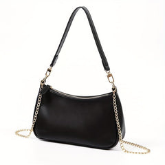 Metal Chain Underarm Bag PU Leather Crossbody Bag Purse