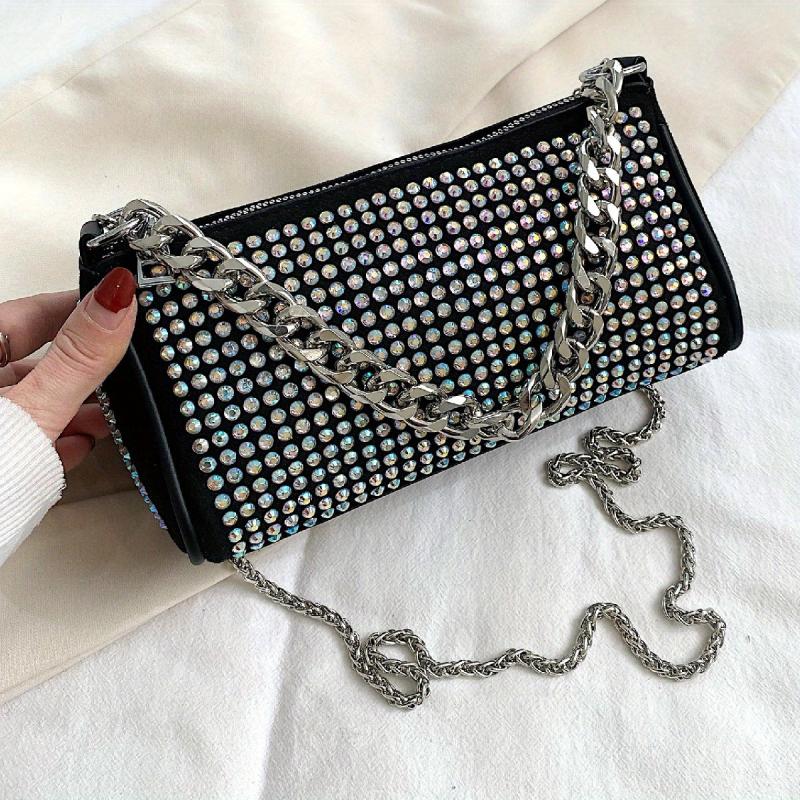 Rhinestone Evening Bag Crossbody Purse