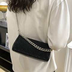 Rhinestone Evening Bag Crossbody Purse