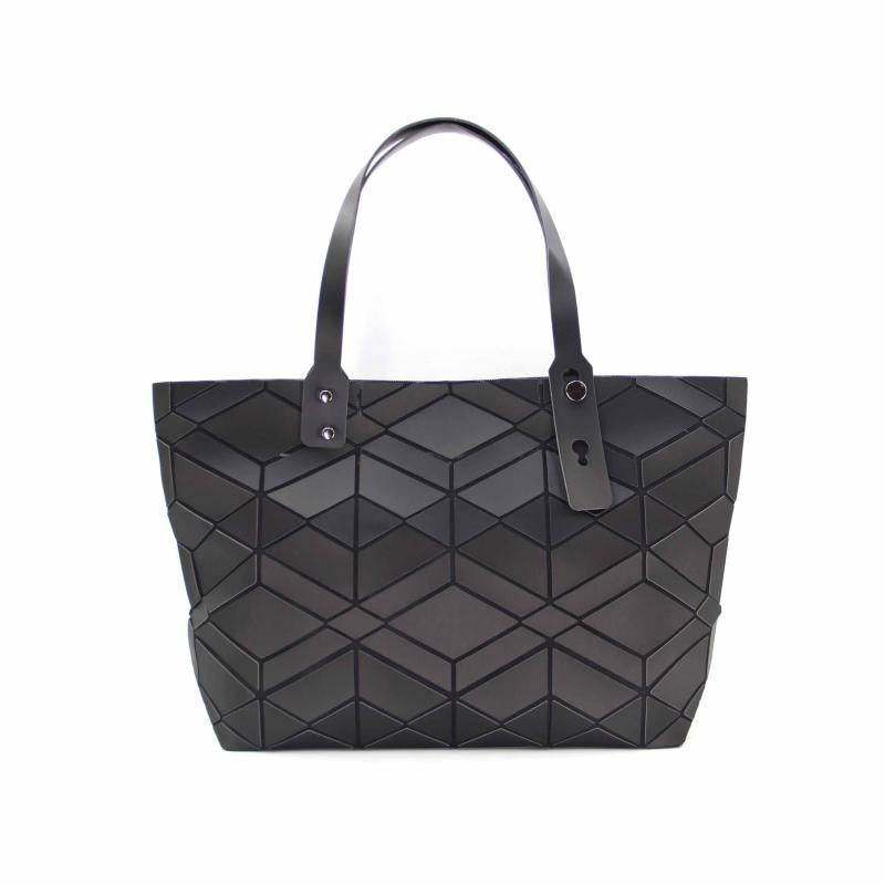Foldable Geometric Tote Bag Large Capacity Argyle Handbag