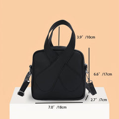 Mini Square Handbag Double Handle Purse