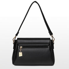 Women's Crossbody Bag Buckle Decor Flap Purse Faux Leather Shoulder Bag