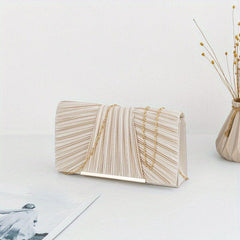 Ruched Evening Bag Wedding Clutch Banquet Bag
