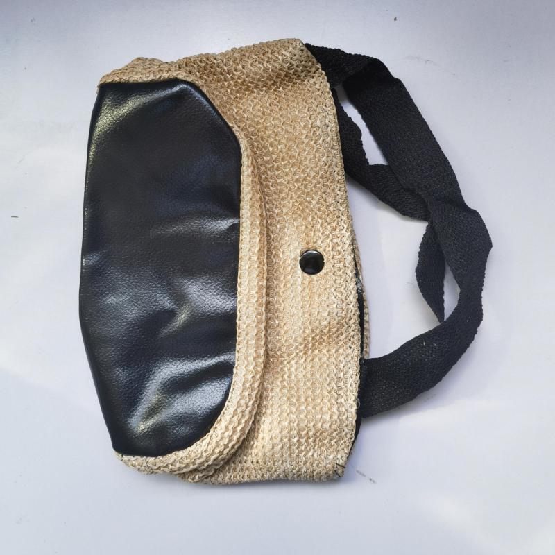 Straw Beach Handbag Magnet Weaving Portable Doble Handle Handbag