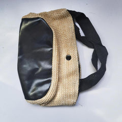 Straw Beach Handbag Magnet Weaving Portable Doble Handle Handbag