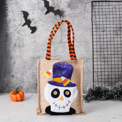Halloween Non Woven Gift Bag Cartoon Ghost Face Print Bag For Party