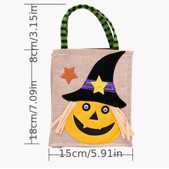 Halloween Non Woven Gift Bag Cartoon Ghost Face Print Bag For Party
