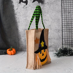 Halloween Non Woven Gift Bag Cartoon Ghost Face Print Bag For Party