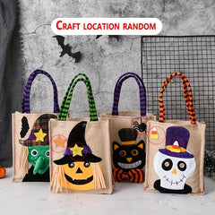 Halloween Non Woven Gift Bag Cartoon Ghost Face Print Bag For Party