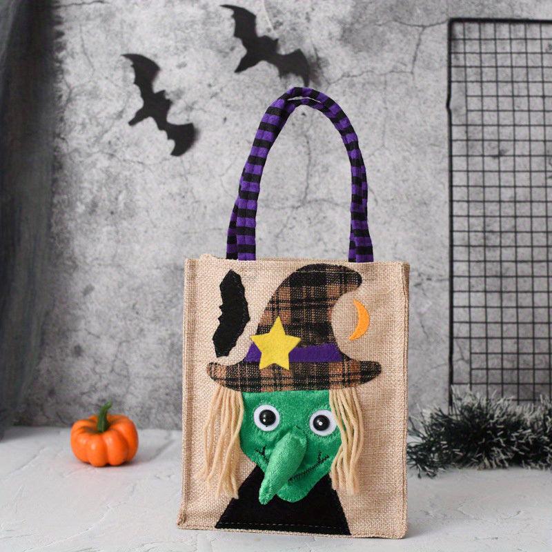 Halloween Non Woven Gift Bag Cartoon Ghost Face Print Bag For Party