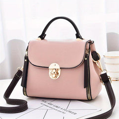 Small Crossbody Bag Textured PU Leather Classic Shoulder Bag