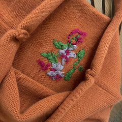 Vintage Embroidered Knitted Bag Large Capacity Hobo Bag