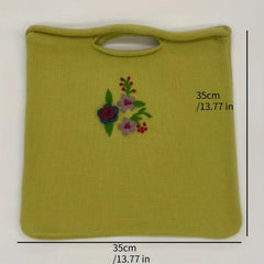 Vintage Embroidered Knitted Bag Large Capacity Hobo Bag