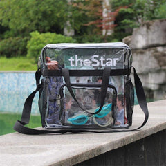 Transparent Minimalist Shoulder Bag Zipper Versatile Handbag