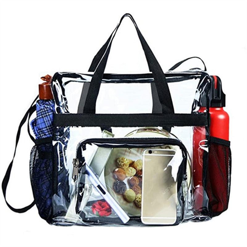 Transparent Minimalist Shoulder Bag Zipper Versatile Handbag