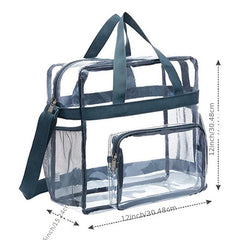 Transparent Minimalist Shoulder Bag Zipper Versatile Handbag