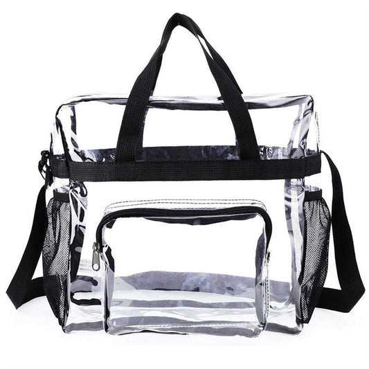 Transparent Minimalist Shoulder Bag Zipper Versatile Handbag