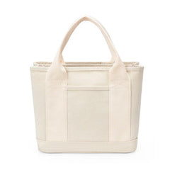 Canvas Tote Bag Solid Lunch Bag Women's Handbag Purse Travel Picnic