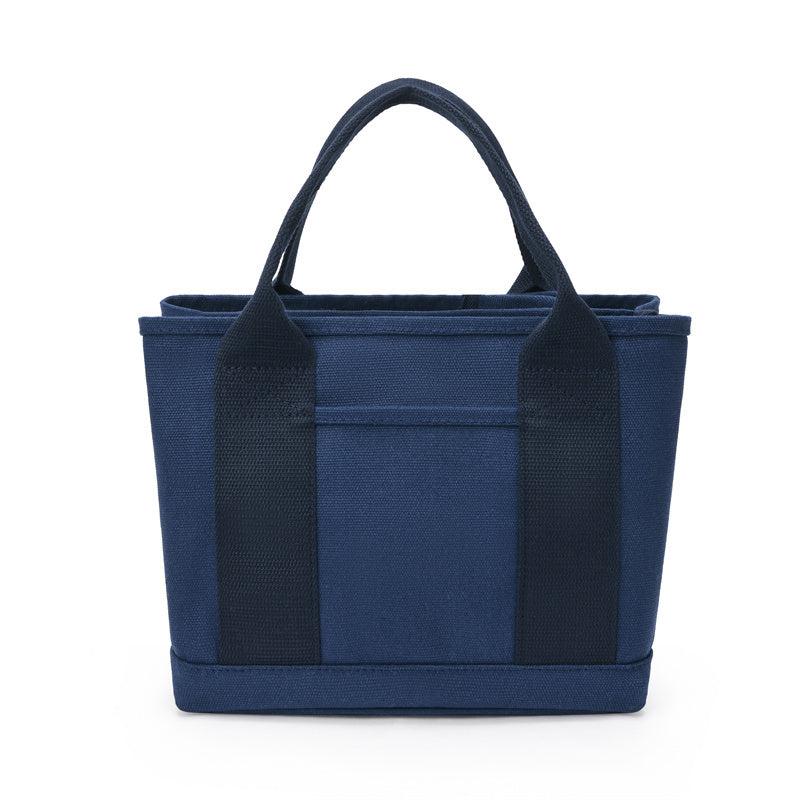 Canvas Tote Bag Solid Lunch Bag Women's Handbag Purse Travel Picnic