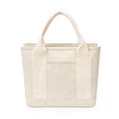 Canvas Tote Bag Solid Lunch Bag Women's Handbag Purse Travel Picnic