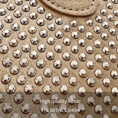 Rivets Decor Square Shoulder Bag All Match Small Bag