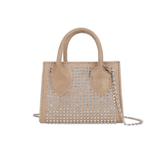 Rivets Decor Square Shoulder Bag All Match Small Bag