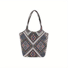 Boho Style Canvas Large Capacity Shoulder Bag