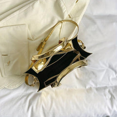 Letter Print Tote Bag PU Leather Crossbody Handbag