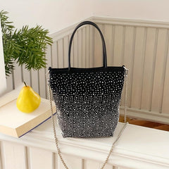 Rhinestone Crossbody Bag Classic Shoulder Bag Women's Casual Handbag & Purse