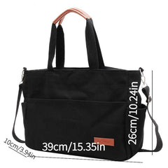 Vintage Canvas Crossbody Bag Large Capacity Tote Handbag