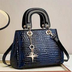 Snakeskin Pattern Tote Bag Crossbody Satchel Purse