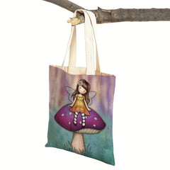 Cartoon Tote Bag Shoulder Bag For Travel